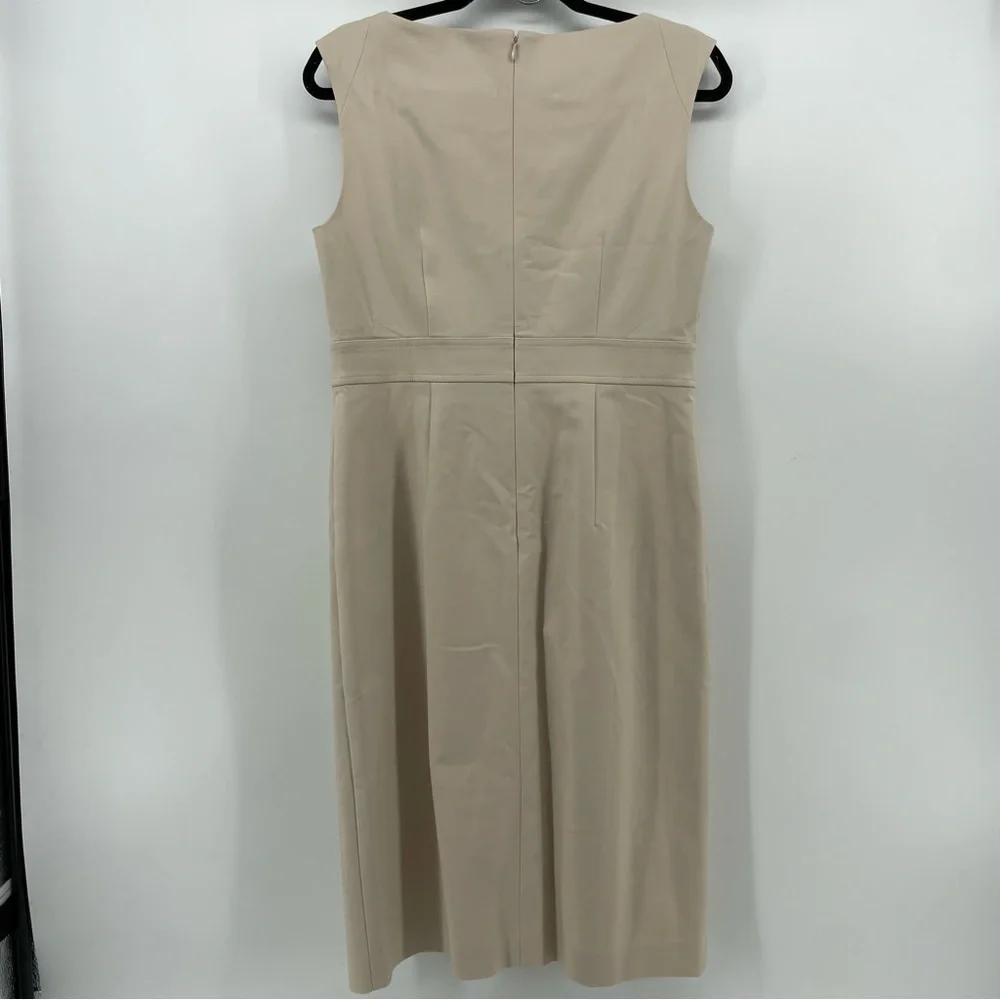 NEW Ann Taylor Shift Dress Beige 8 - Picture 4 of 7